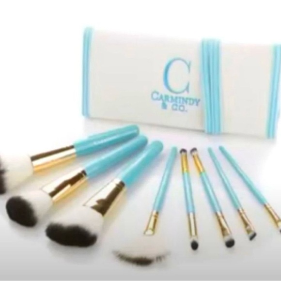 NEW Carmindy & Co. Professional Makeup Brush Set and Brush Roll ~ - Picture 2 of 7